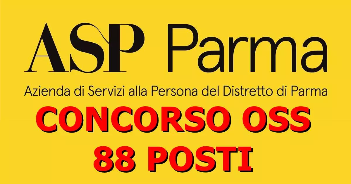 Concorso oss a 88 posti indetto dalla ASP di Parma